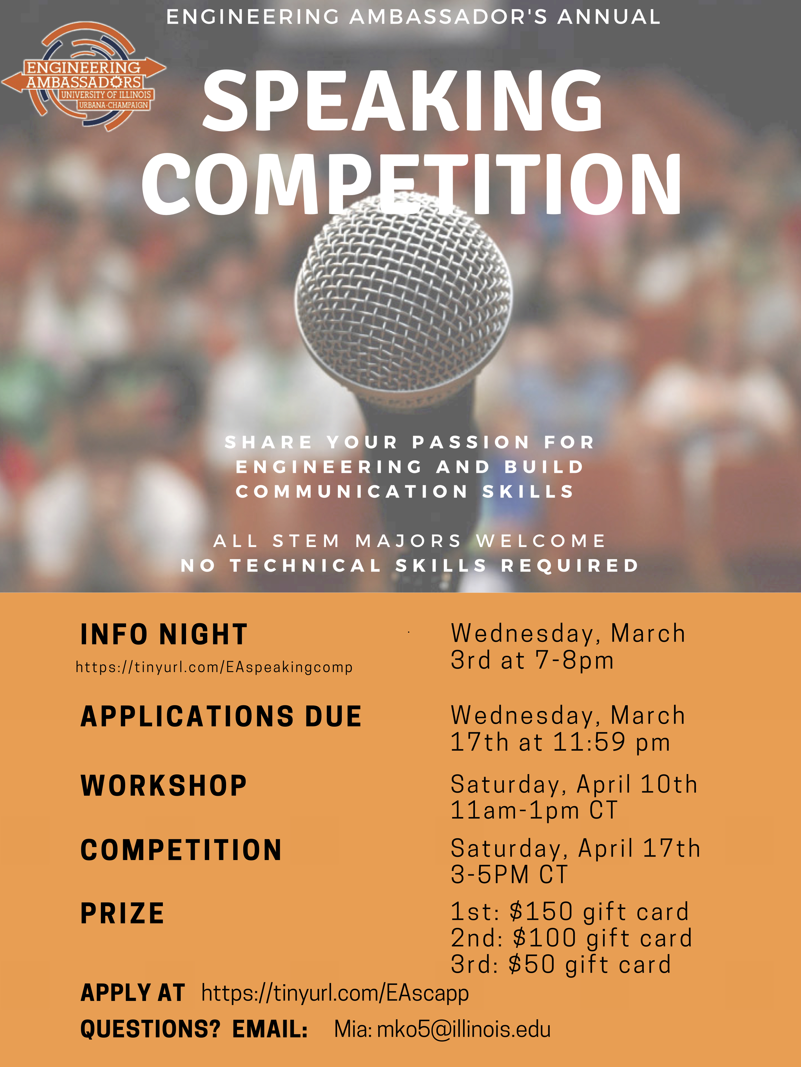 Engineering Ambassador's Annual Speaking Competition | School of ...
