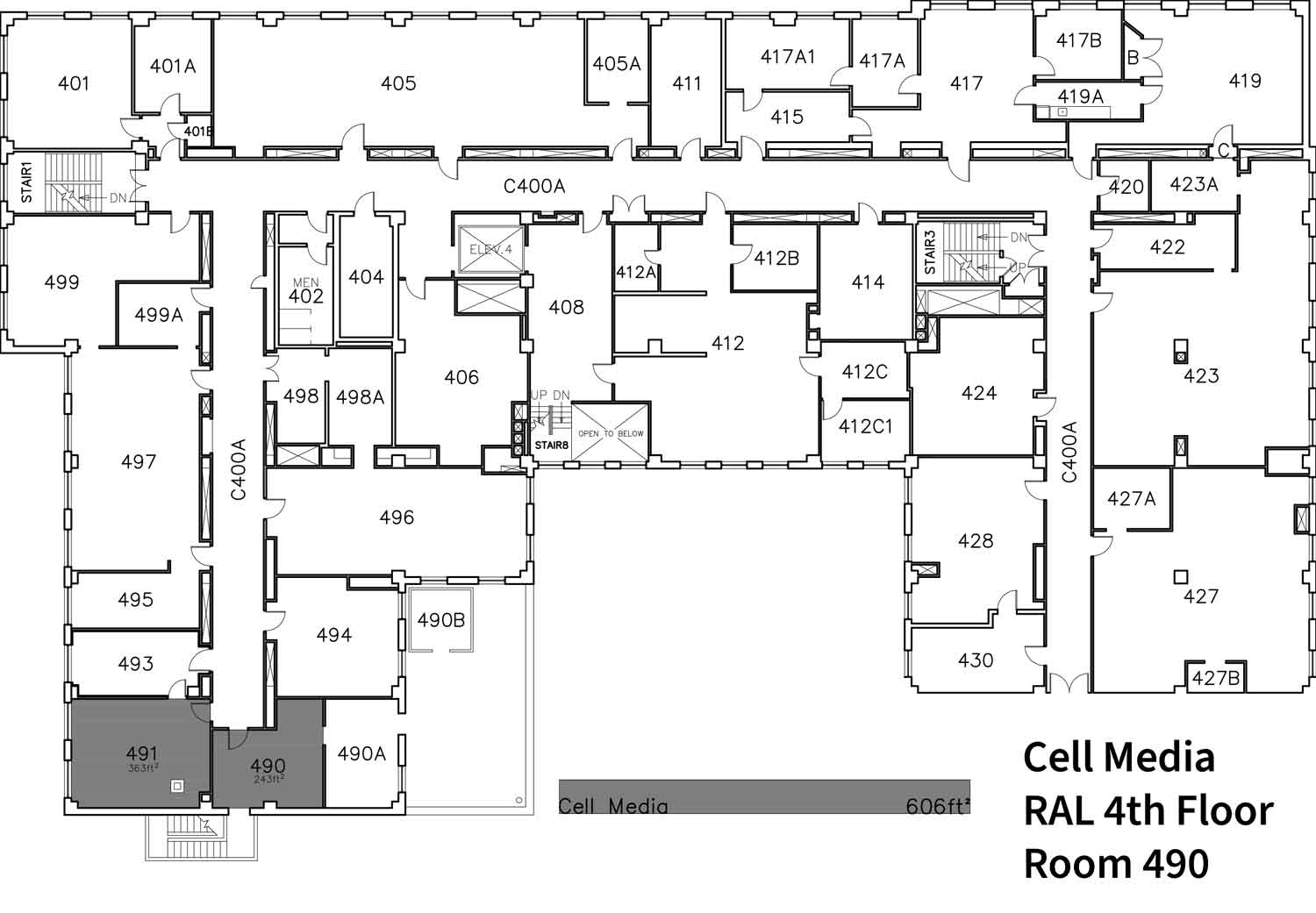 cell media location in roger adams lab