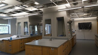 East lab with hoods