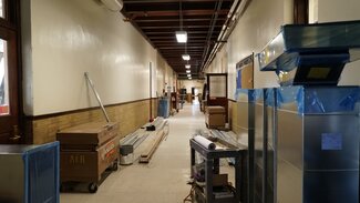 2nd floor hallway under construction