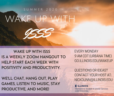 Wake up with ISSS flyer
