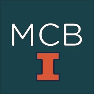 MCB in white with Orange I and blue background