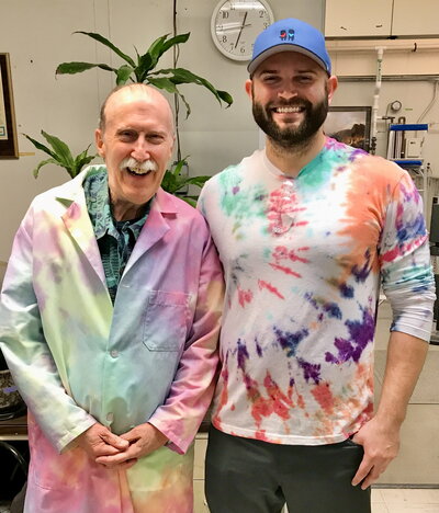 Time-stamped, tie-dyed, Tropical Tuesday.
