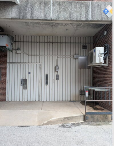 secondary gas cylinder return area