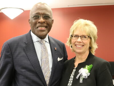 Chancellor Jones and Cheryl Kappes