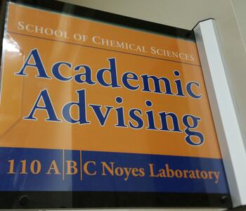 Academic Advising sign