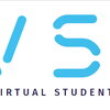 Virtual Student Federal Service logo, face in blue created with data points