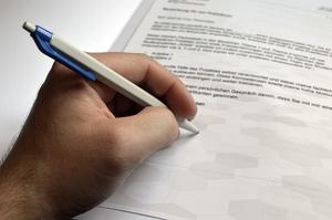 signing a reference letter