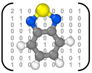 binary code behind a chemical symbol