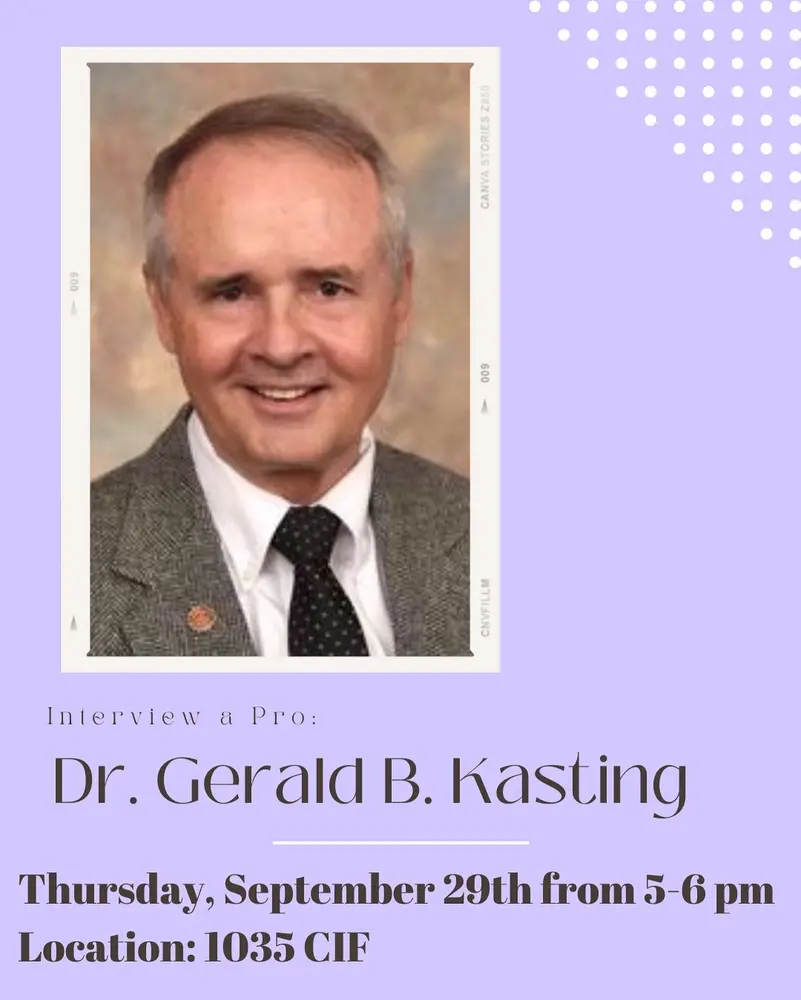 Picture of Dr. Kasting with information that is also in the body of page.