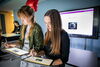 College of Education students demonstrate new learning tools during a  Bureau of Educational Research Technology Showcase.