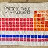 periodic table made from sewing