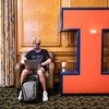 Illini student studying in the Union