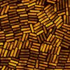 Anisotropic Art - Presented is a false colored transmission electron microscopy image of gold nanorods. Their absorption peaks are tunable throughout the visible and near-infrared light regions. Additionally, gold nanorods can undergo a variety of surface modifications. This adaptability makes them highly useful for applications such as biosensing and photothermal therapy.  By: Nathan Forney, Murphy Lab, Department of Chemistry