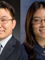 Hyunjoon Kong, left, and Hee-Sun Han